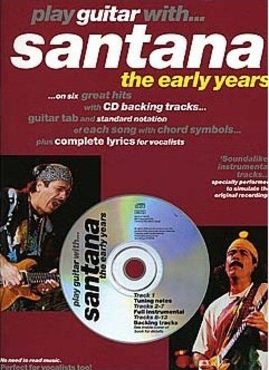 Play Guitar With Santana Early Years Tab Book and CD