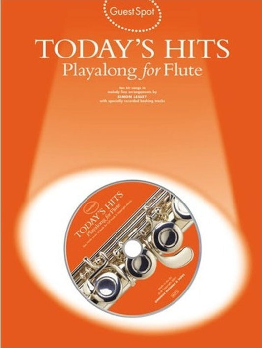 Guest Spot Todays Hits Flute Softcover Book/CD