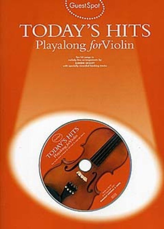 Guest Spot Todays Hits Violin Softcover Book/CD