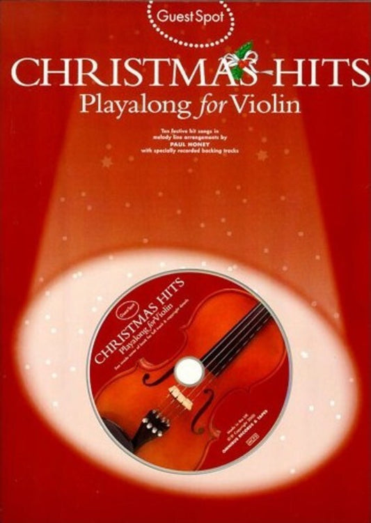 Guest Spot Christmas Hits Violin Softcover Book/CD