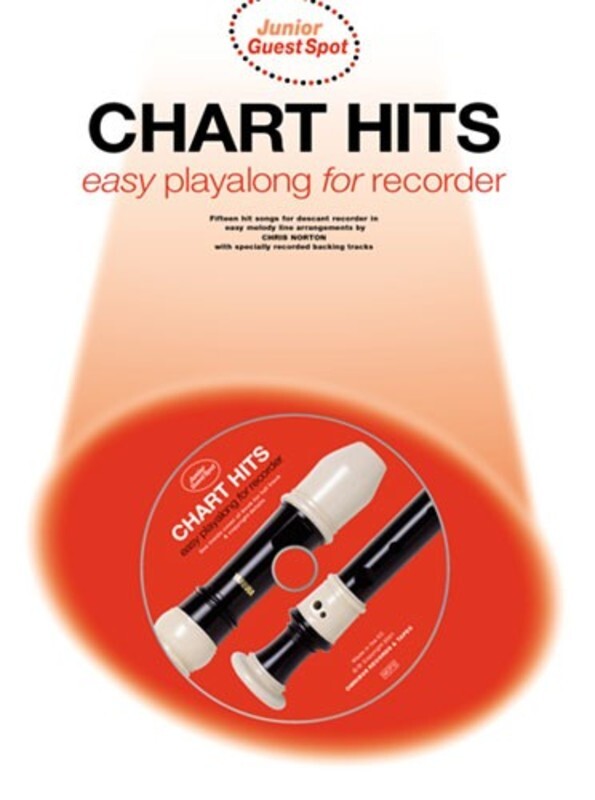 Junior Guest Spot Chart Hits Recorder Softcover Book/CD
