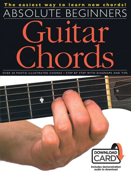Absolute Beginners Guitar Chords Book with Download Card