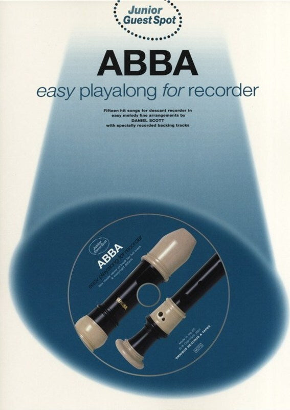 Junior Guest Spot ABBA Recorder Softcover Book/CD