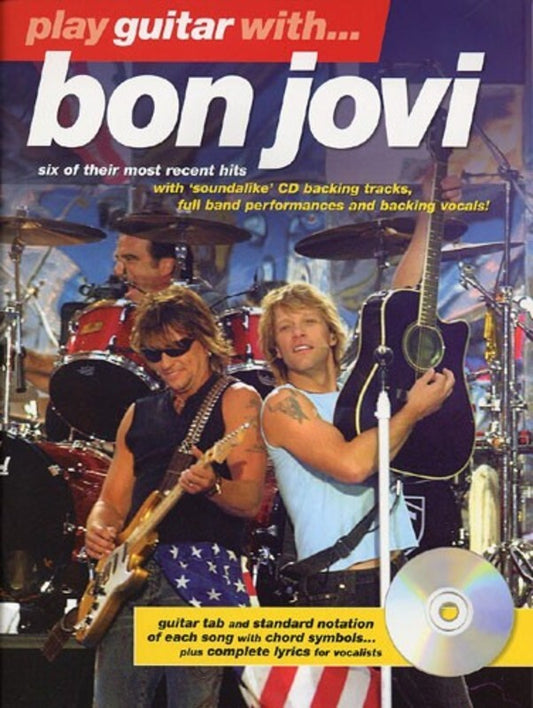 Play Guitar With Bon Jovi Later Years TAB Softcover Book/CD