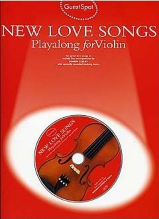 Guest Spot New Love Songs Violin Softcover Book/CD