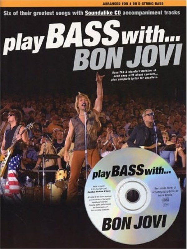Play Bass With Bon Jovi Softcover Book/CD