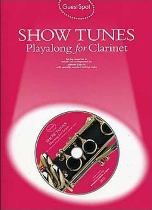 Guest Spot Show Tunes Clarinet Softcover Book/CD