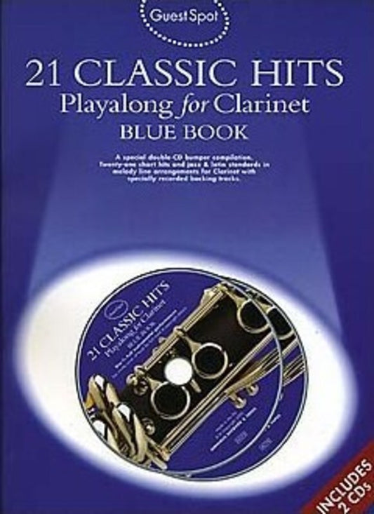 Guest Spot 21 Classic Hits Blue Clarinet Softcover Book/CD