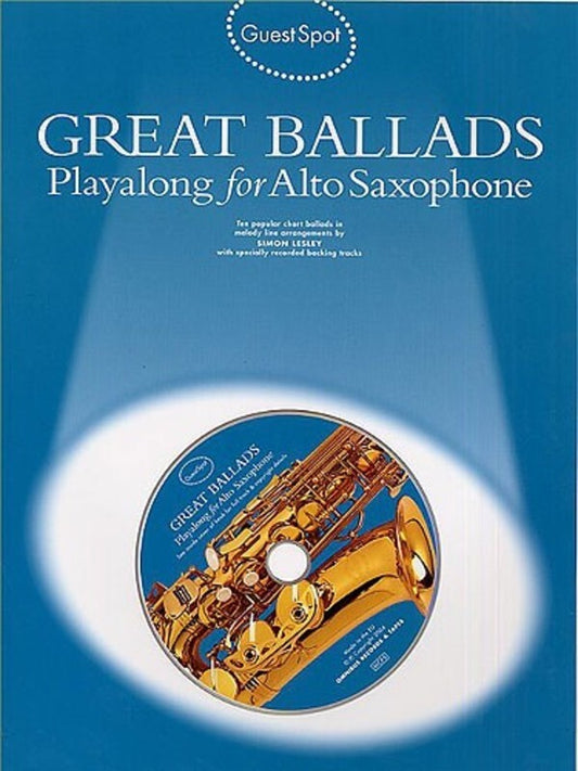 Guest Spot Great Ballads Alto Sax Softcover Book/CD