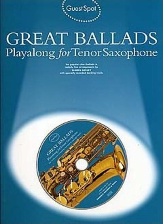 Guest Spot Great Ballads Tenor Sax Softcover Book/CD