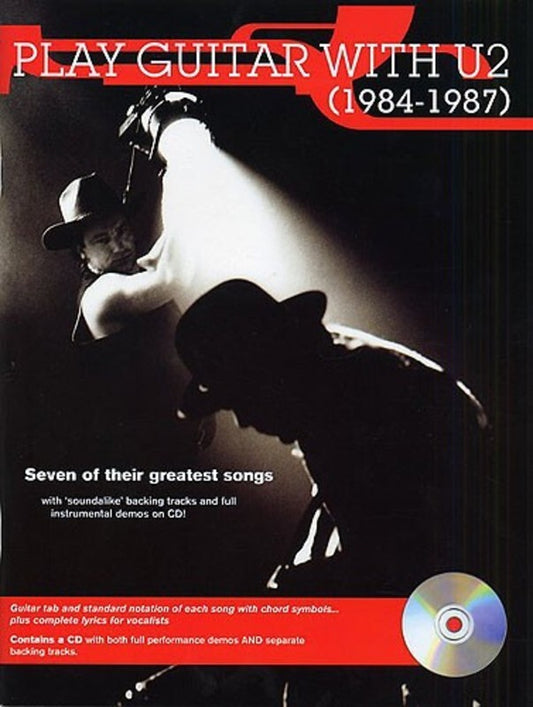 Play Guitar With U2 (1984-87) Softcover Book/CD