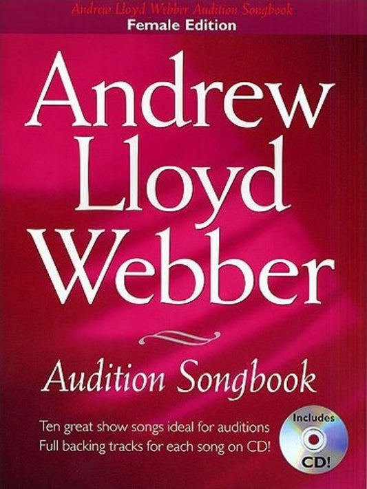 Audition Songs Webber Female Book/CD