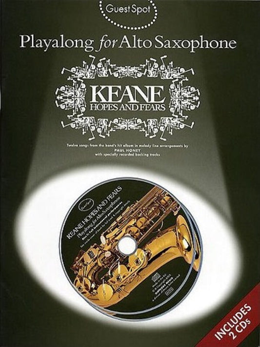 Guest Spot Keane Hopes And Fears Alto Sax Softcover Book/CD