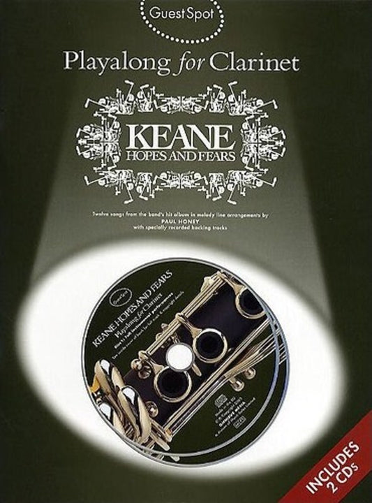 Guest Spot Keane Hopes And Fears Clarinet Softcover Book/CD