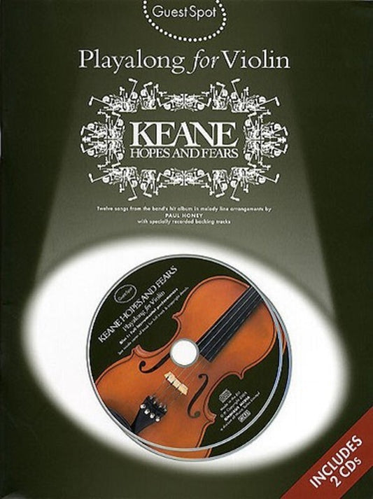 Guest Spot Keane Hopes And Fears Violin Softcover Book/CD