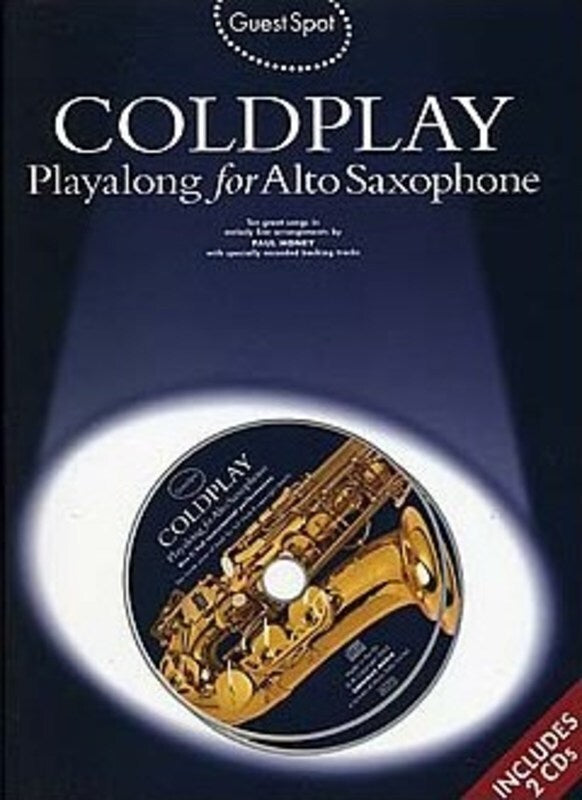 Guest Spot Coldplay Alto Sax Softcover Book/CD