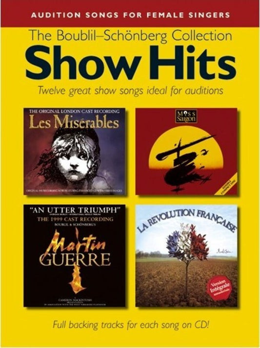 Audition Songs Female Show Hits Book/CD
