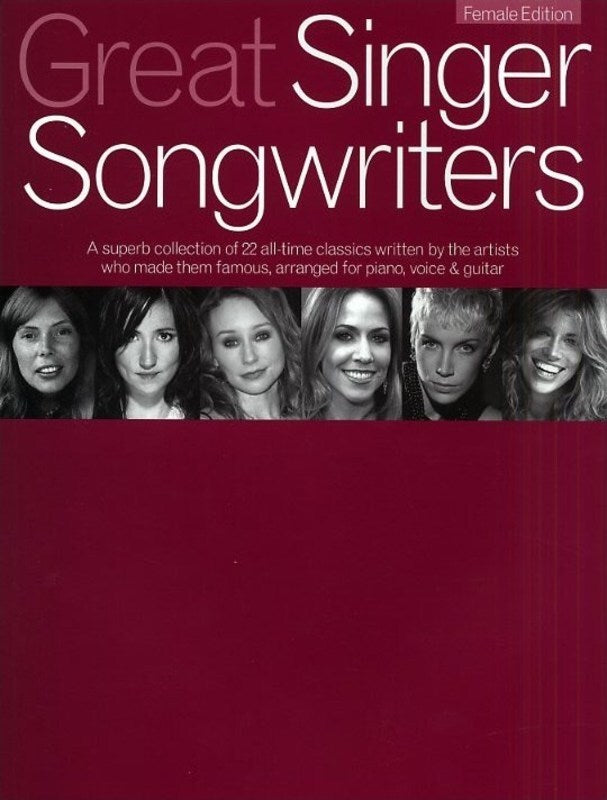 Great Singer Songwriters Female Edition PVG (Softcover Book)