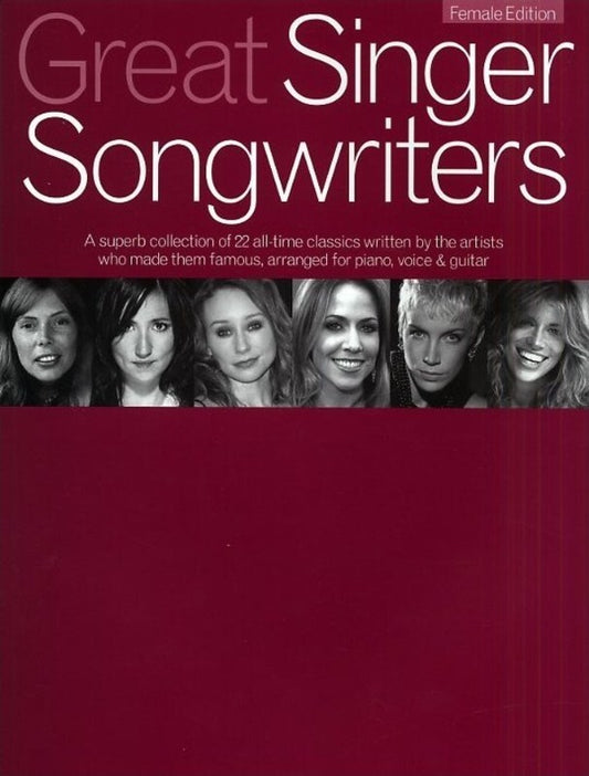 Great Singer Songwriters Female Edition PVG (Softcover Book)