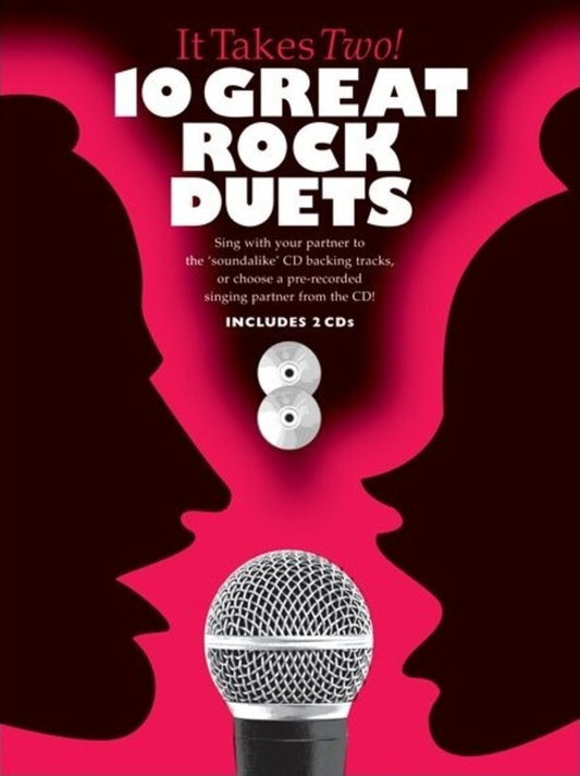 It Takes Two 10 Great Rock Duets PVG Softcover Book/CD