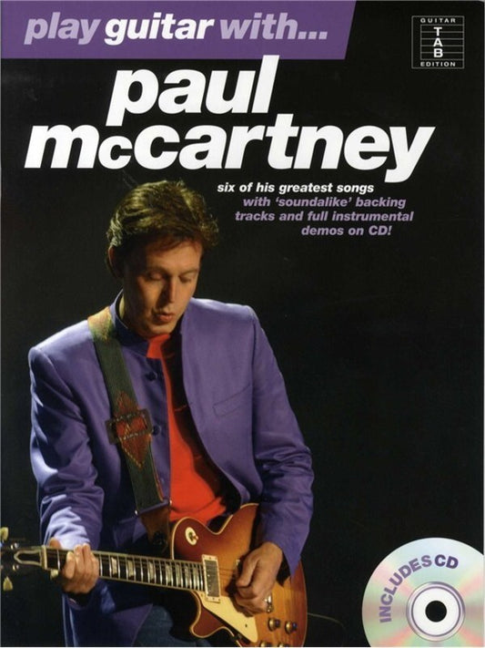 Play Guitar With Paul Mccartney TAB Softcover Book/CD