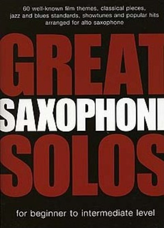 Great Saxophone Solos (Softcover Book)