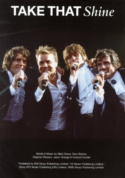 Take That - Shine PVG S/S (Sheet Music) Book