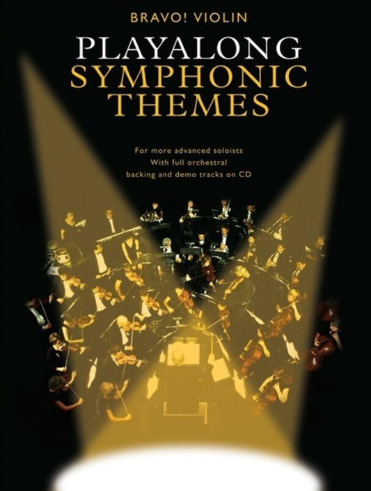 Bravo! Violin Playalong Symphonic Themes Book/CD (Softcover Book)