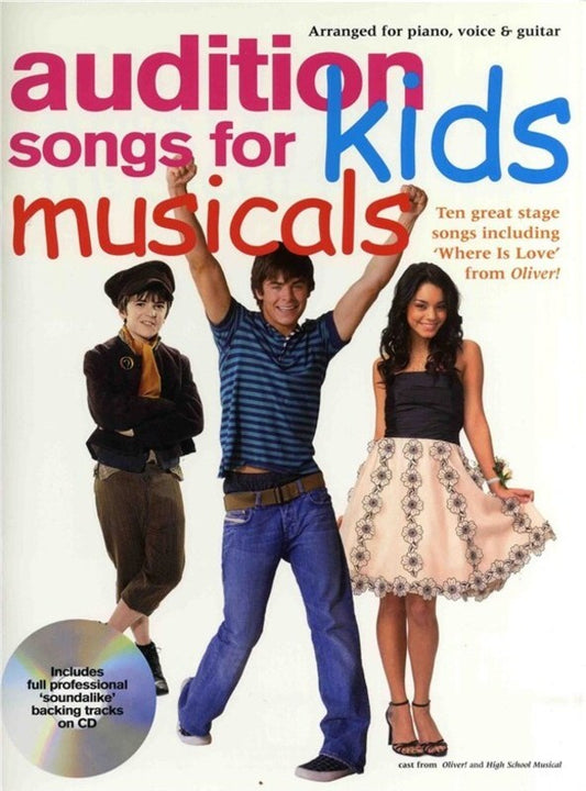 Audition Songs For Kids Musicals Book/CD