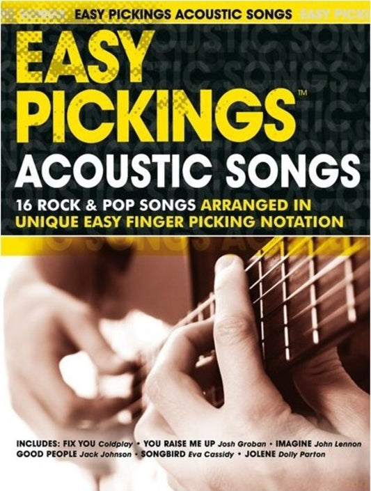 Easy Pickings Acoustic Songs Easy Guitar TAB (Softcover Book)