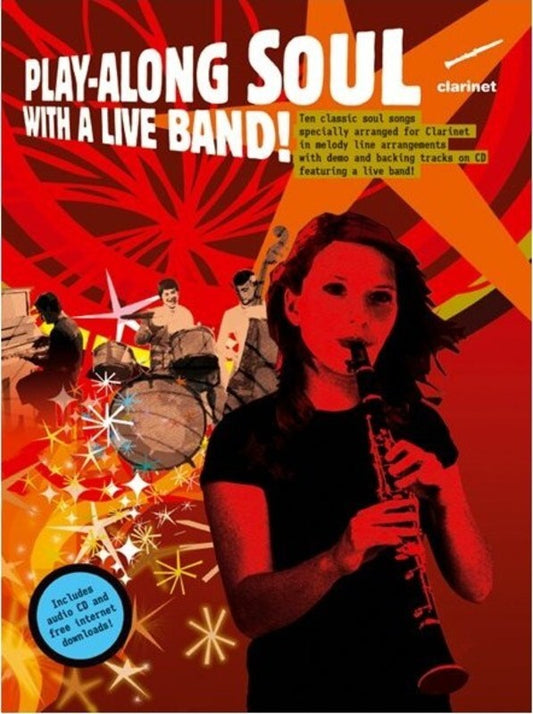 Play-Along Soul With A Live Band! Clarinet Book CD (Softcover Book/CD)