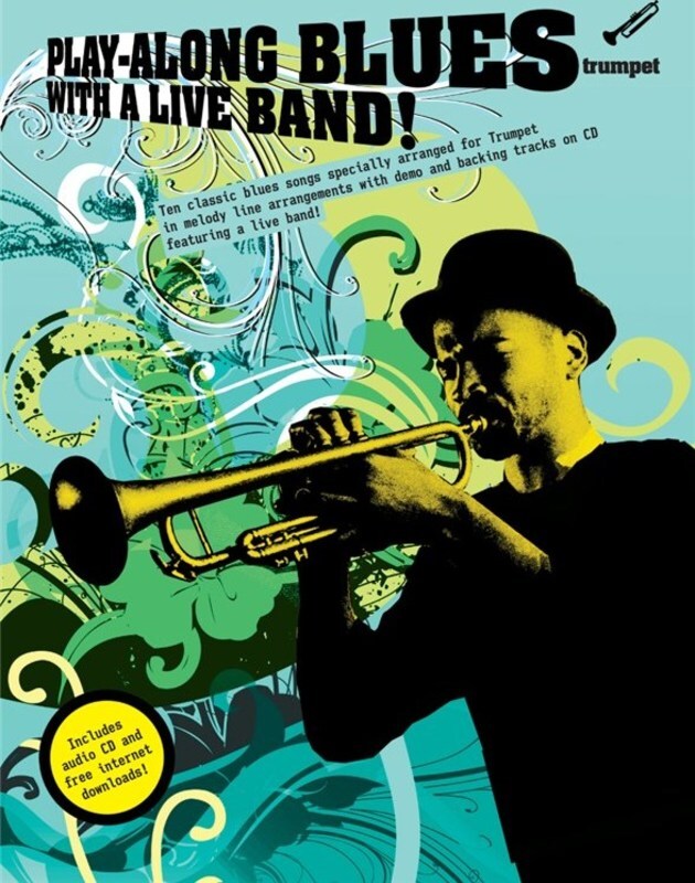 Play-Along Blues With A Live Band! Trumpet Softcover Book/CD