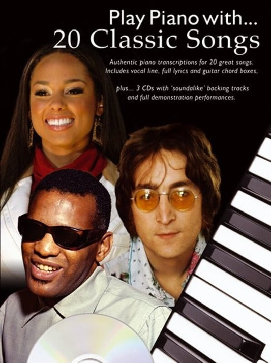 Play Piano With 20 Classic Songs PVG Book/3CDs (Softcover Book/CD)
