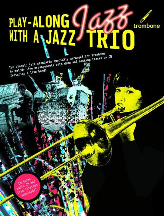 Play-Along Jazz With Jazz Trio Trombone Softcover Book/CD