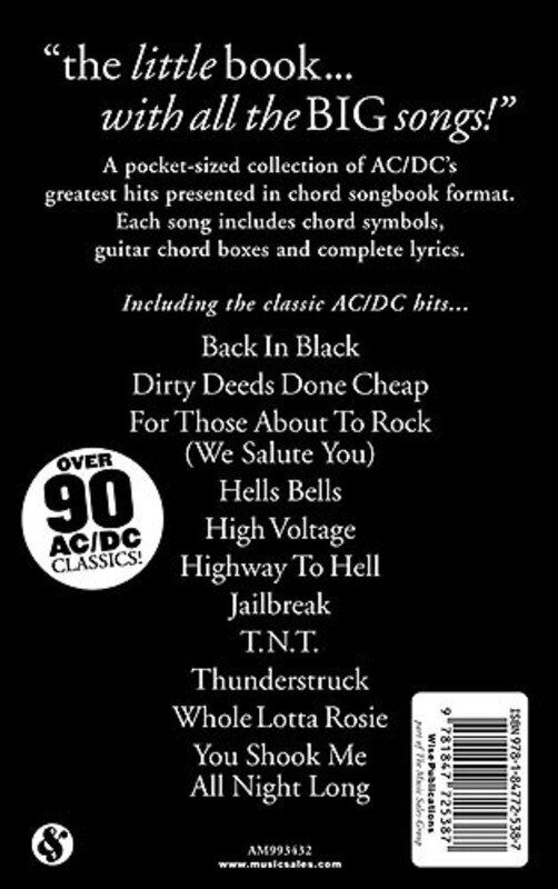 Little Black Book of AC/DC - Guitar Chord Songbook