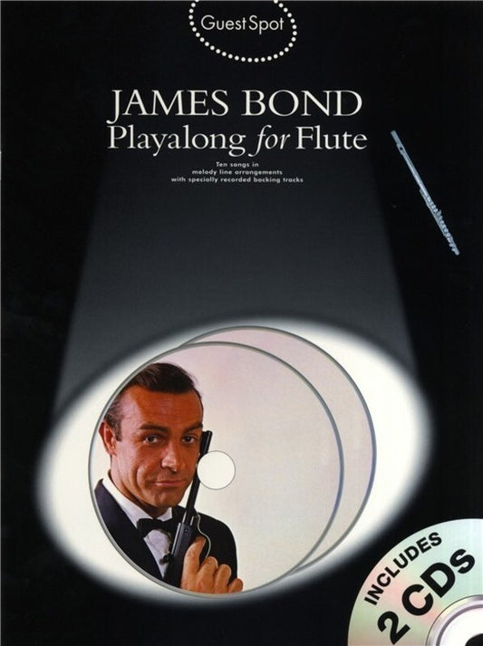 Guest Spot James Bond Flute Softcover Book/CD