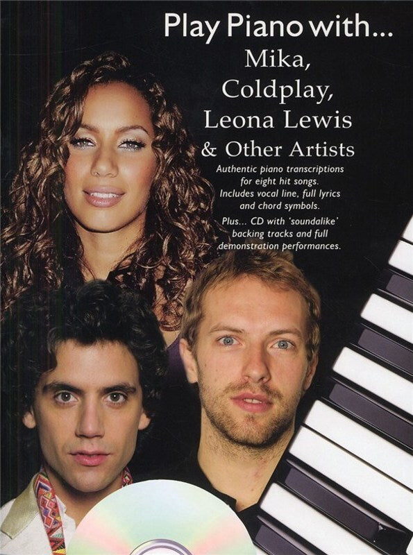 Play Piano With Mika Coldplay Leona Lewis Softcover Book/CD