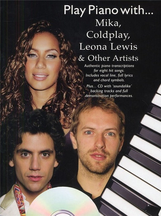 Play Piano With Mika Coldplay Leona Lewis Softcover Book/CD