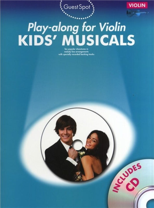 Guest Spot Kids Musicals Violin Softcover Book/CD