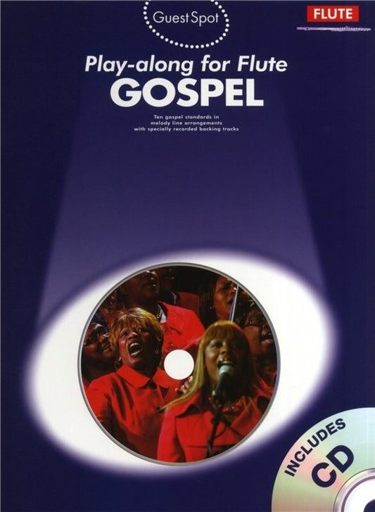 Guest Spot Gospel Flute Softcover Book/CD