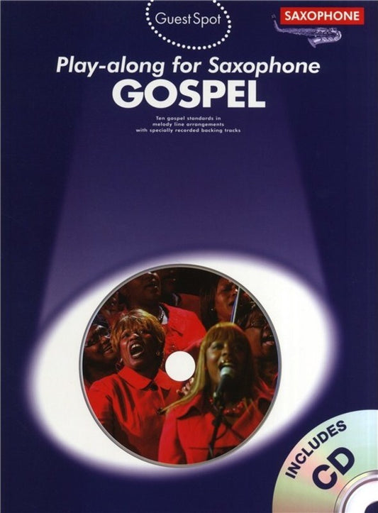 Guest Spot Gospel Sax Softcover Book/CD