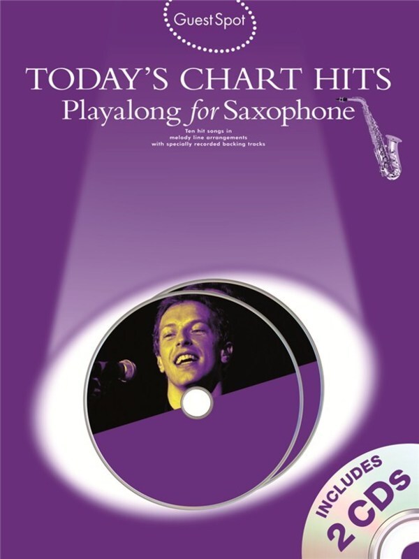 Guest Spot Todays Chart Hits Alto Sax Softcover Book/CD