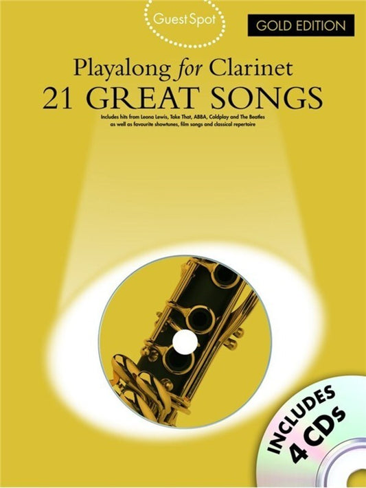 Guest Spot Gold Clarinet Book/4CDs (Softcover Book/CD)