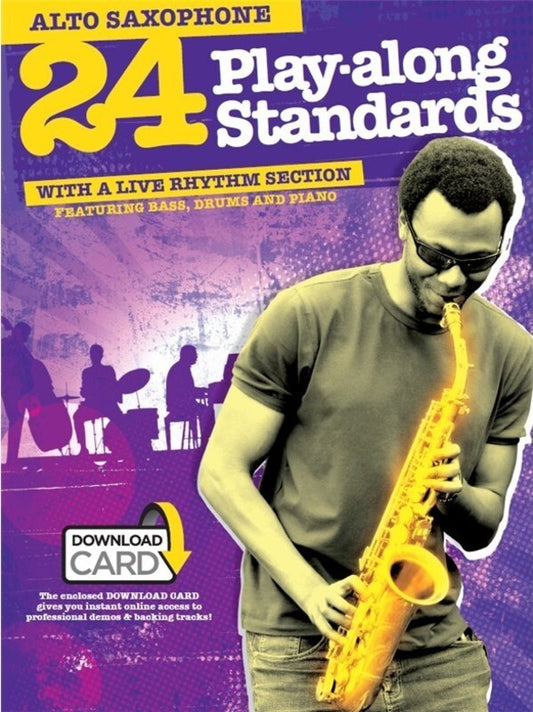 24 Play Along Standards Alto Sax Book/Online Audio (Softcover Book/Online Audio) Book