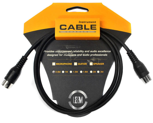 Leem 3ft MIDI Cable with 5-Pin Connectors