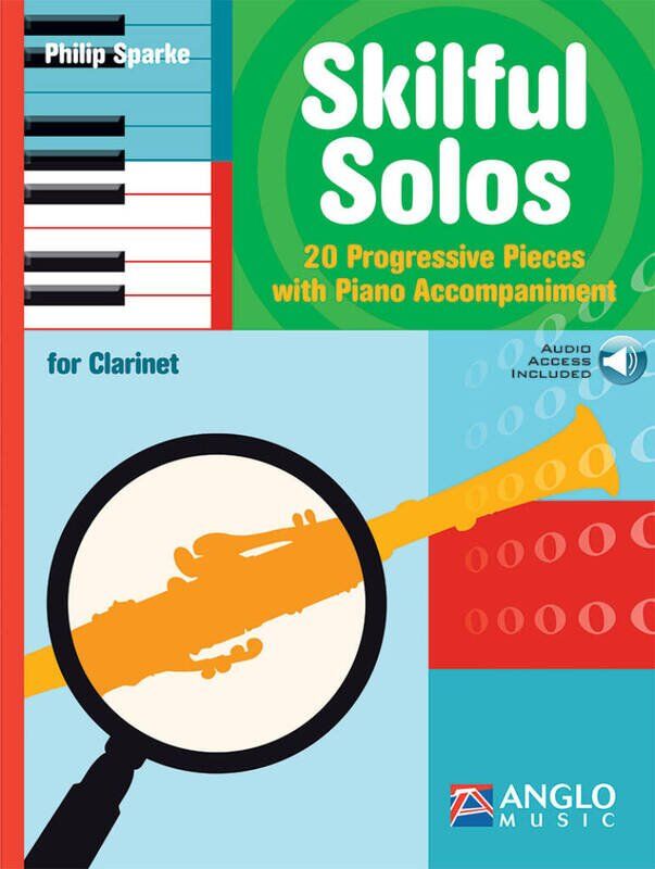 Skilful Solos for Clarinet by Philip Sparke - 54 Pages, Progressive Series, Includes Online Audio