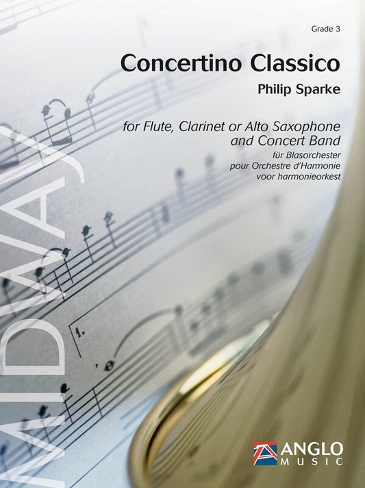 Concertino Classico For Flute And Band DHCB4 (Music Score/Parts) Book