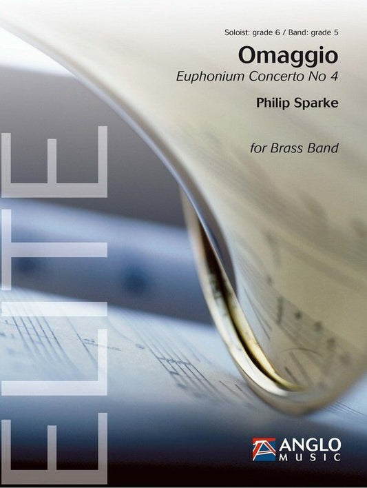 Omaggio Euphonium Concerto No. 4 by Philip Sparke for Brass Band BB5 SC/PTS