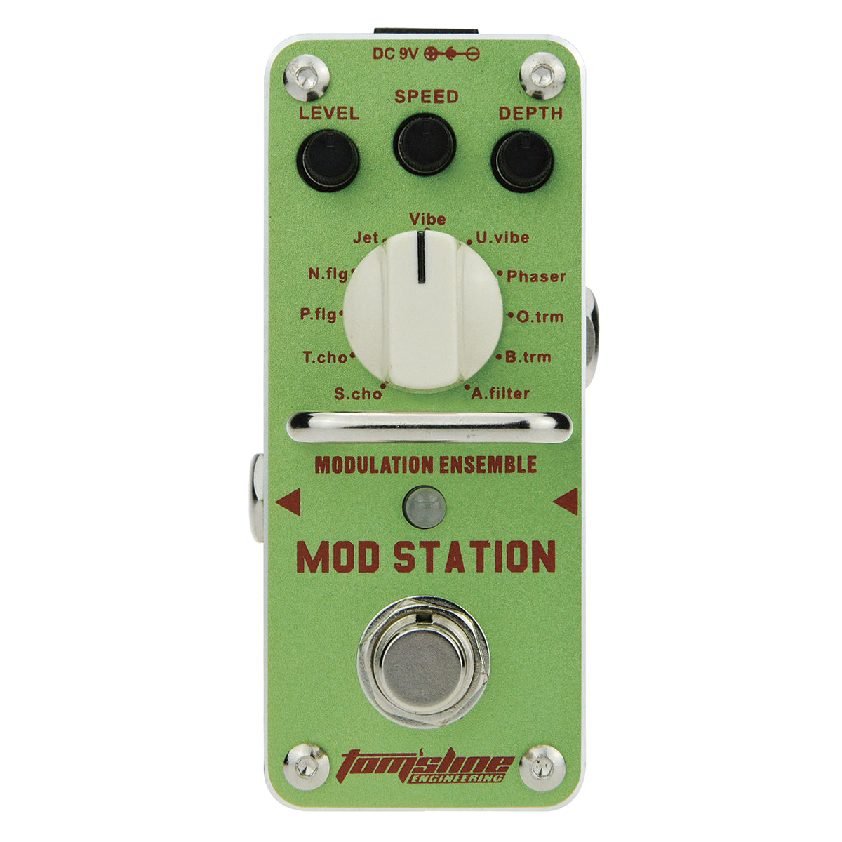 Toms Line AMS-3 Modstation Mini Modulation Pedal with 11 Effects and True Bypass