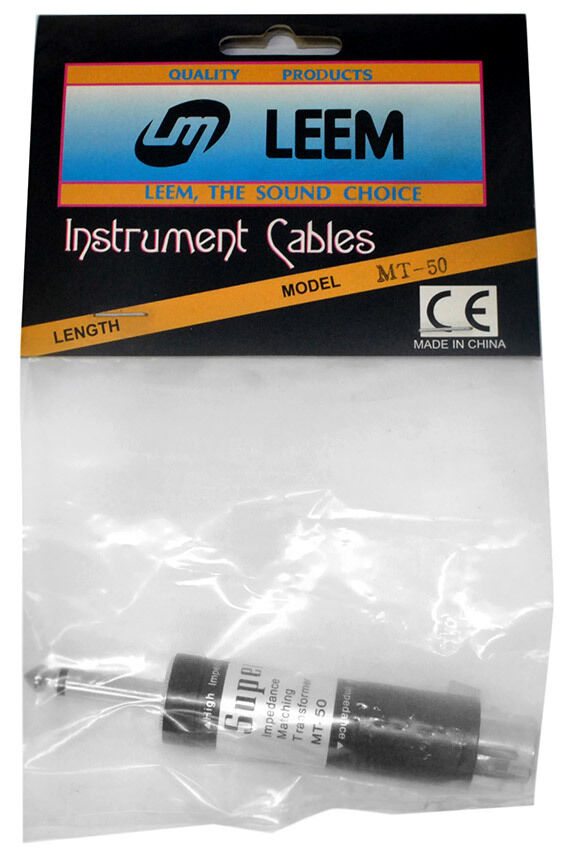 Leem Impedance Matching Transformer 1/4" Plug to Female XLR Microphone Adaptor — view 2